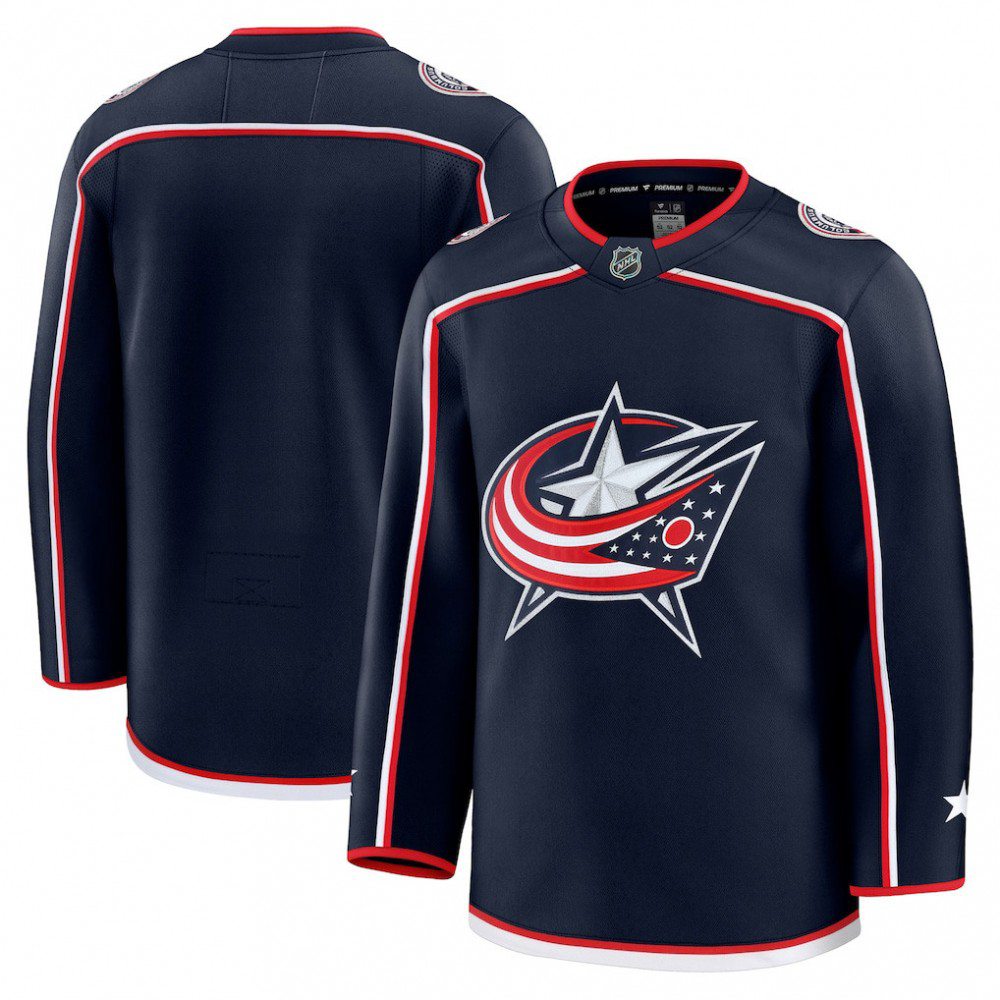 Columbus Blue Jackets Home Premium Blank Jersey - Navy-Pro Kit Vault | Brand New 26/27 Sports Jerseys